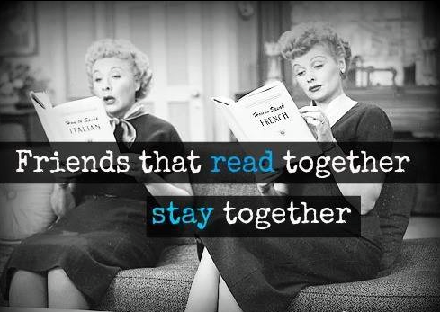 i love lucy friends read together